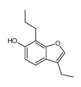 3-ethyl-6-hydroxy-7-propylbenzofuran结构式