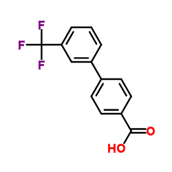 4-(3-三氟甲基苯基)苯甲酸结构式