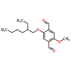 2,5-二醛基-1-甲氧基-4-(2-乙基己氧基)苯结构式