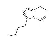 3-butyl-5-methyl-7,8-dihydroindolizine Structure