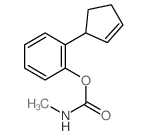 [2-(1-cyclopent-2-enyl)phenyl] N-methylcarbamate structure