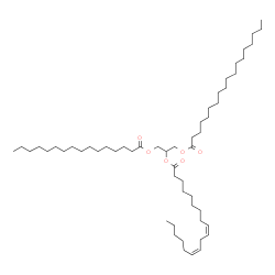 1-Palmitoyl-2-Linoleoyl-3-Stearoyl-rac-glycerol Structure