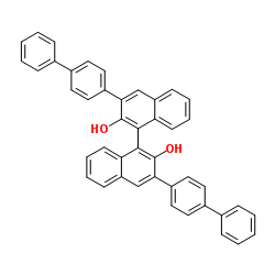 S-3,3'-bis([1,1'-biphenyl]-4-yl)-1,1'-Binaphthalene]-2,2'-diol Structure