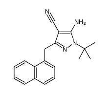 4-AMINO-1-TERT-BUTYL-3-(1'-NAPHTHYLMETHYL)-4-CYANOPYRAZOLE结构式