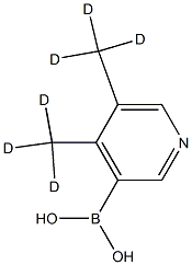 (4,5-bis(methyl-d3)pyridin-3-yl)boronic acid结构式