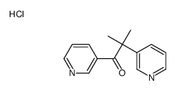 2-methyl-1,2-dipyridin-3-ylpropan-1-one,hydrochloride Structure