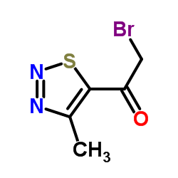 Ethanone, 2-bromo-1-(4-methyl-1,2,3-thiadiazol-5-yl)- (9CI)结构式