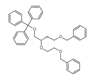 (S)-4-benzyloxy-2-(2-benzyloxyethoxy)-1-trityloxybutane结构式