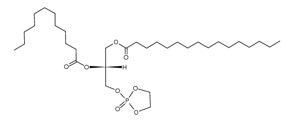 2-(1-palmitoyl-2-lauroyl-sn-glycerol)-2-oxo-1,3,2-dioxaphospholane结构式