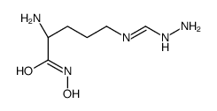 (2S)-2-amino-5-(hydrazinylmethylideneamino)-N-hydroxypentanamide Structure