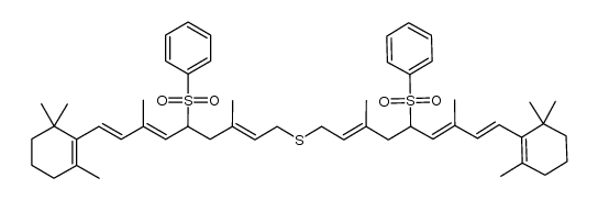 bis(11-benzenesulfonyl-11,12-dihydroretinyl) sulfide Structure