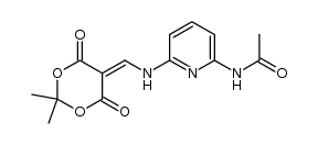 N-[6-[[(2,2-dimethyl-4,6-dioxo-1,3-dioxan-5-ylidene)methyl]amino]-2-pyridinyl]acetamide Structure