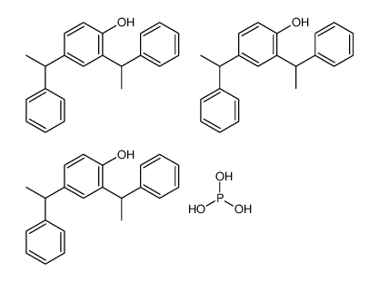 2,4-bis(1-phenylethyl)phenol,phosphorous acid Structure