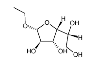 .beta.-D-Glucofuranoside, ethyl structure