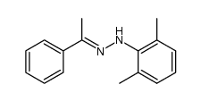 acetophenone-(2,6-dimethyl-phenylhydrazone)结构式