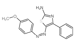 2-Thiazolamine,5-[2-(4-methoxyphenyl)diazenyl]-4-phenyl- Structure