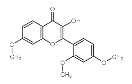 3-羟基-7,2’,4’-三甲氧基黄酮结构式