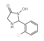 4-Imidazolidinone,2-(2-chlorophenyl)-3-hydroxy-结构式