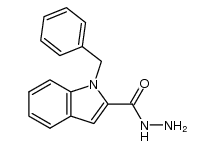 1-benzyl-indole-2-carboxylic acid hydrazide结构式