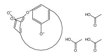 2-Oxatricyclo[20.2.2.13,7]heptacosa-3,5,7(27),22,24(1),25-hexene-5,24,25-triol triacetate structure