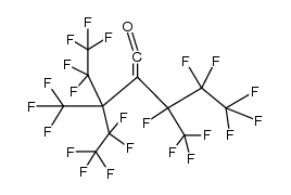 perfluoro-[(1-ethyl-1-methylpropyl)(1-methylpropyl)]ketene结构式