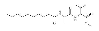N-[N-(1-Oxodecyl)-L-alanyl]-L-valine methyl ester结构式