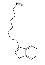 7-(1H-indol-3-yl)heptan-1-amine结构式