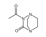 2-Acetyl-1,2,4-triazabicyclo[2.2.2]octan-3-one结构式