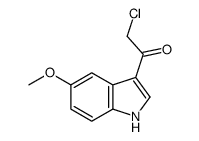 2-CHLORO-1-(5-METHOXY-1H-INDOL-3-YL)-ETHANONE Structure