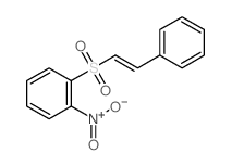 Sulfone, o-nitrophenylstyryl, (E)- (8CI) Structure