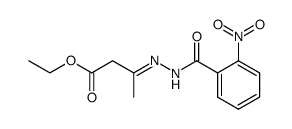 3-(2-nitro-benzoylhydrazono)-butyric acid ethyl ester结构式