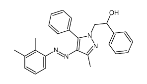 2-[4-[(2,3-dimethylphenyl)diazenyl]-3-methyl-5-phenylpyrazol-1-yl]-1-phenylethanol Structure