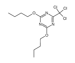 2,4-dibutoxy-6-trichloromethyl-[1,3,5]triazine结构式