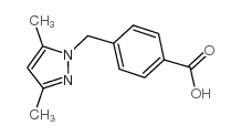 4-(3,5-DIMETHYL-PYRAZOL-1-YLMETHYL)-BENZOIC ACID structure