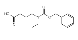 4-[[N-(benzyloxy)carbonyl]-N-propylamino]butyric acid Structure