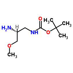 Carbamic acid, [(2R)-2-amino-3-methoxypropyl]-, 1,1-dimethylethyl ester (9CI) Structure