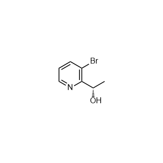 (S)-1-(3-溴吡啶-2-基)乙醇结构式