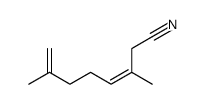 3,7-dimethylocta-3,7-dienenitrile structure