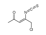 5-chloro-4-isothiocyanatopent-3-en-2-one结构式