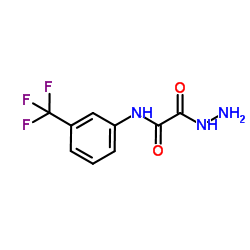 2-Hydrazino-2-oxo-N-[3-(trifluoromethyl)phenyl]acetamide structure