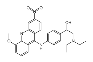 2-(diethylamino)-1-[4-[(5-methoxy-3-nitroacridin-9-yl)amino]phenyl]ethanol Structure