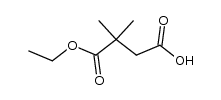 2,2-Dimethylbutandisaeure-1-ethylester Structure