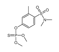 4-dimethoxyphosphinothioyloxy-N,N,2-trimethylbenzenesulfonamide Structure