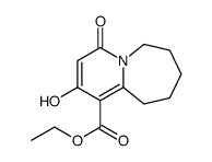 ethyl 2-hydroxy-4-oxo-7,8,9,10-tetrahydro-6H-pyrido[1,2-a]azepine-1-carboxylate结构式