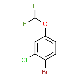 1-Bromo-2-chloro-4-difluoromethoxybenzene Structure