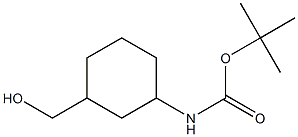 tert-butyl (3-(hydroxymethyl)cyclohexyl)carbamate structure