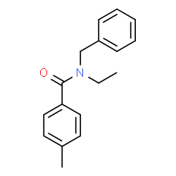 N-Benzyl-N-ethyl-4-methylbenzamide结构式