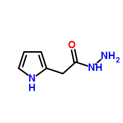 (1H-PYRROL-2-YL)ACETIC ACID HYDRAZIDE结构式