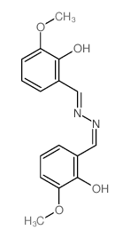 (6E)-2-methoxy-6-[[2-[(5-methoxy-6-oxo-1-cyclohexa-2,4-dienylidene)methyl]hydrazinyl]methylidene]cyclohexa-2,4-dien-1-one Structure