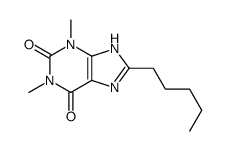8-Pentyltheophyline Structure